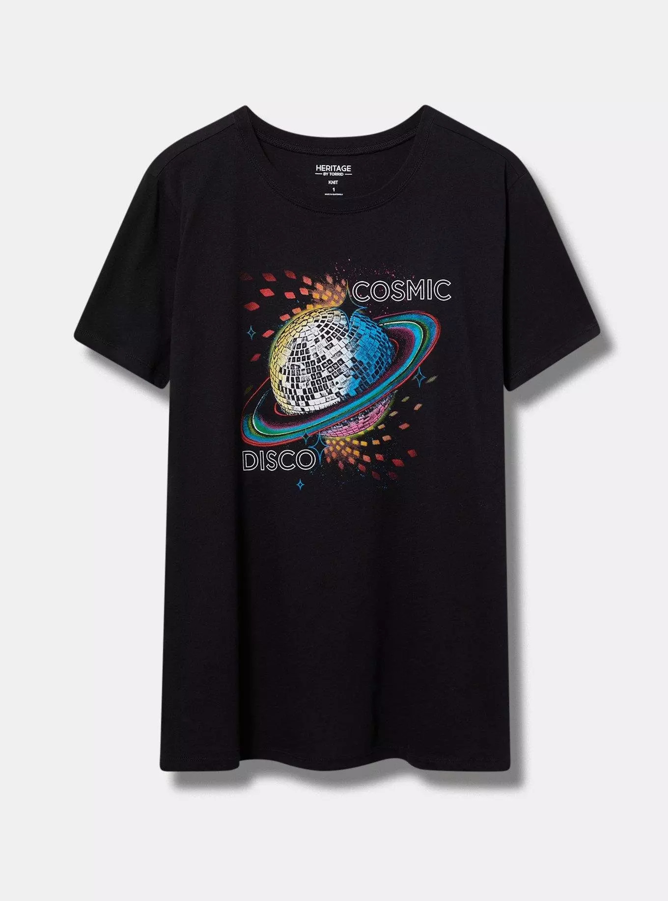 Cosmic Disco Classic Fit Heritage Jersey Crew Tee | Torrid (US & Canada)