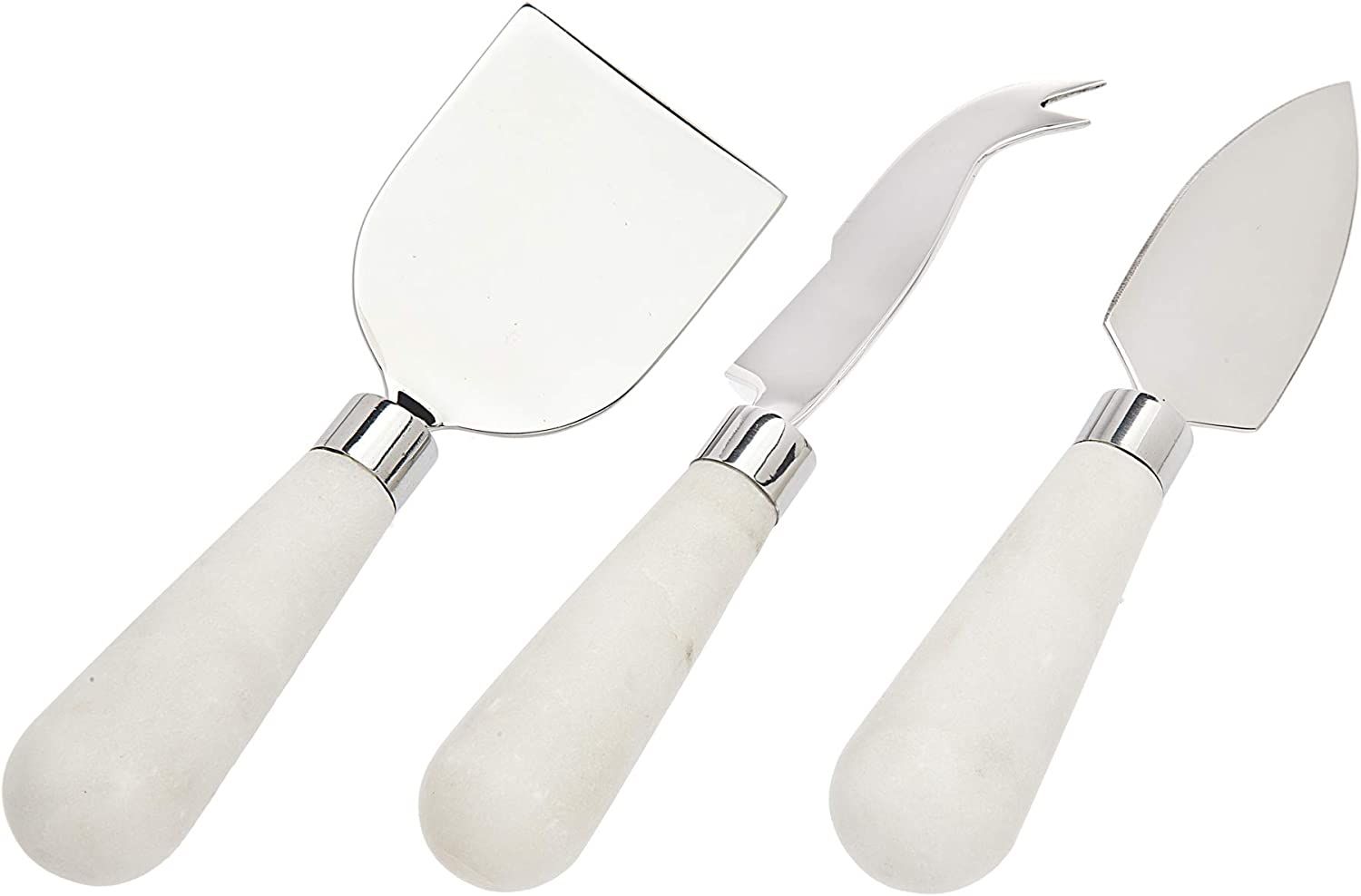 Godinger Cheese Knives Carving Tools White Marble Handle 3-Piece Set | Amazon (US)