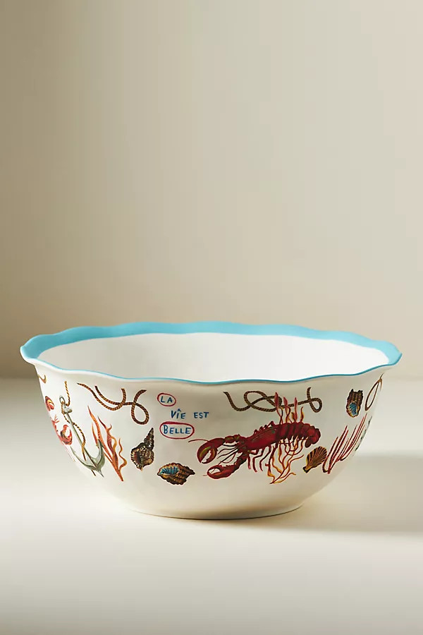 Nathalie Lete Melamine Serving Bowl | Anthropologie (UK)