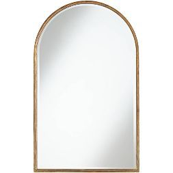 Uttermost Arch Top Vanity Decorative Wall Mirror Modern Gleaming Gold Metal Frame Beveled 24" Wid... | Target