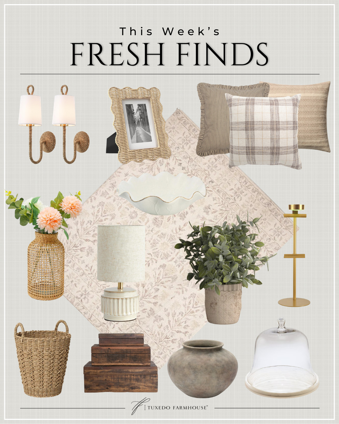 Fresh finds that bring effortless charm to every corner of your home 🤍 From woven textures and pretty pillows to timeless lighting, baskets, and decorative accents, these are the pieces making a neutral home feel collected and cozy. Save your favorites and shop before they sell out!

#LTKHome #LTKStyleTip #LTKSeasonal #FreshFinds #NeutralDecor #HomeStyling #CozyHome #DecorInspiration 

 #LTKSeasonal #LTKHome #LTKSaleAlert