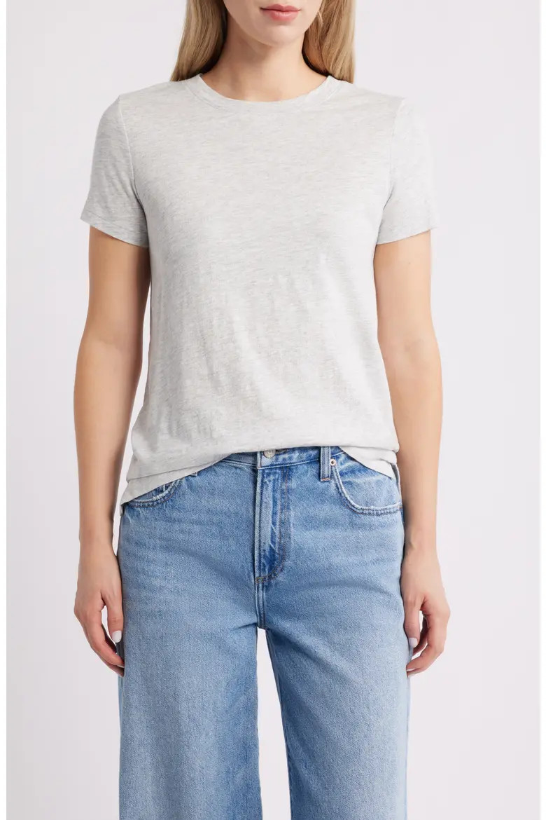 Cotton Blend Crewneck T-Shirt (Women) | Nordstrom | Nordstrom