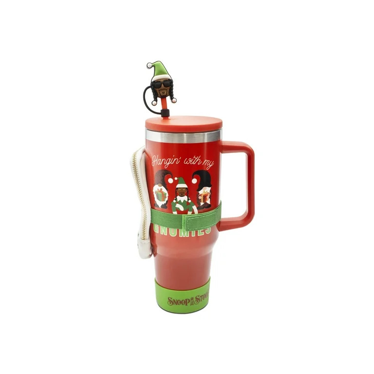 Snoop Dogg 40 oz Red Stainless Steel Tumbler Set with Boot & Beverage Pouch - Walmart.com | Walmart (US)