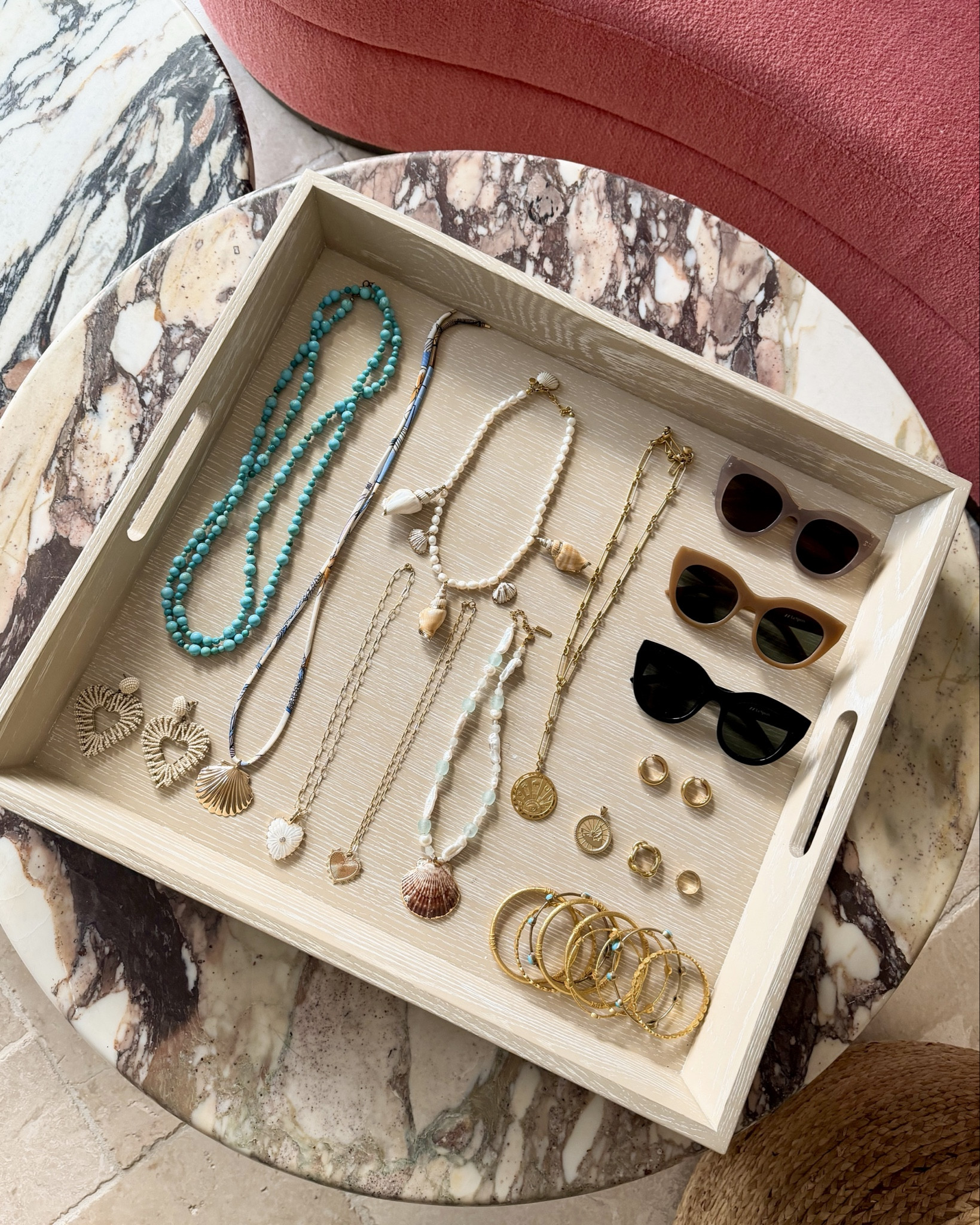 Vacation accessories, jewelry, sunglasses. 

#LTKTravel #LTKSaleAlert #LTKSeasonal