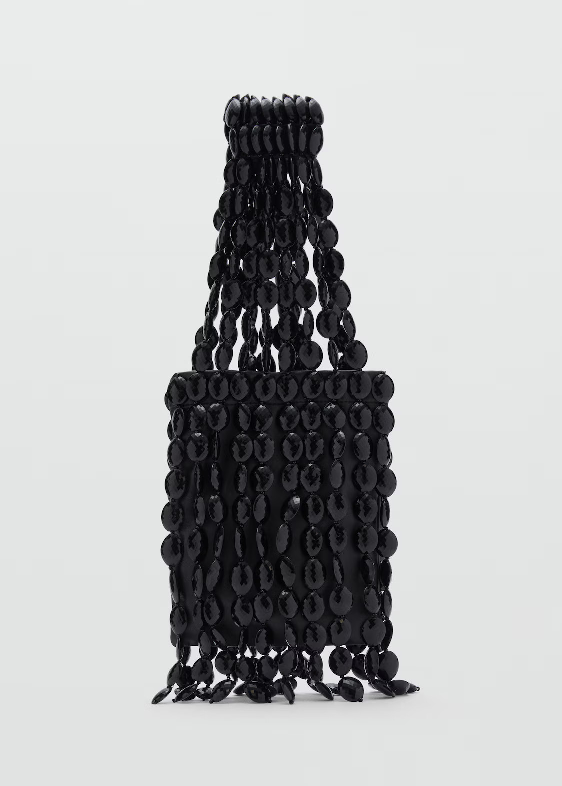 Leather handbag with beads - Women | MANGO United Kingdom | MANGO (UK)