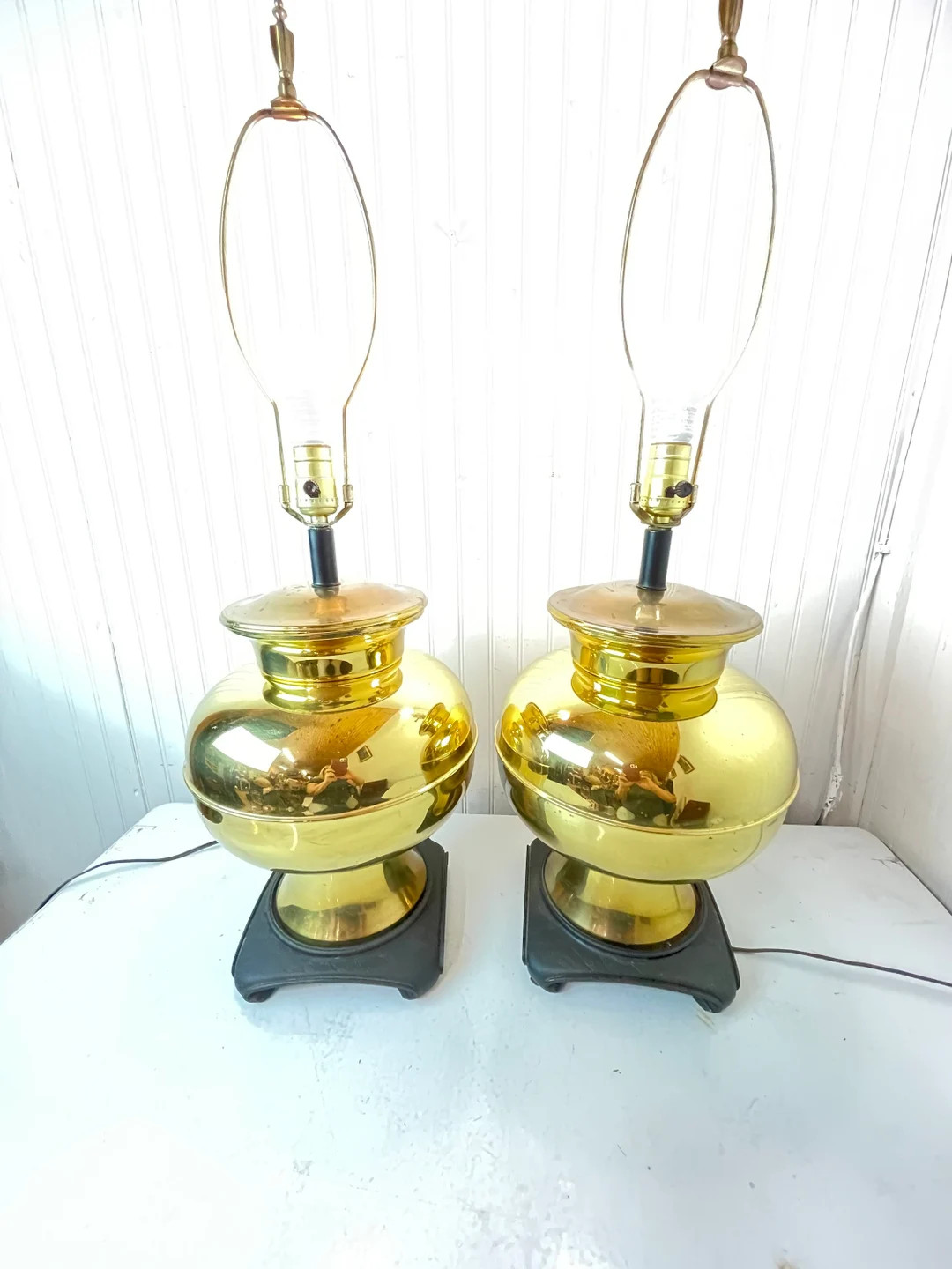 Vintage Lamps, Brass Lamps, Table Lamps, Large Lamp, Ginger Jar, Ornate Lamp, Lighting, Tradition... | Etsy (Global)