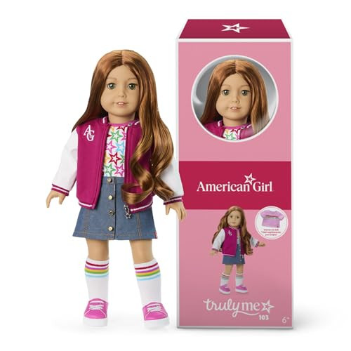 American Girl, Truly Me 18-inch Doll #103 with Green Eyes, Wavy Red Hair, Light-to-Medium Skin, for Ages 6+ | Amazon (US)