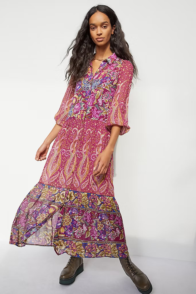 Nikole Maxi Shirtdress | Anthropologie (US)