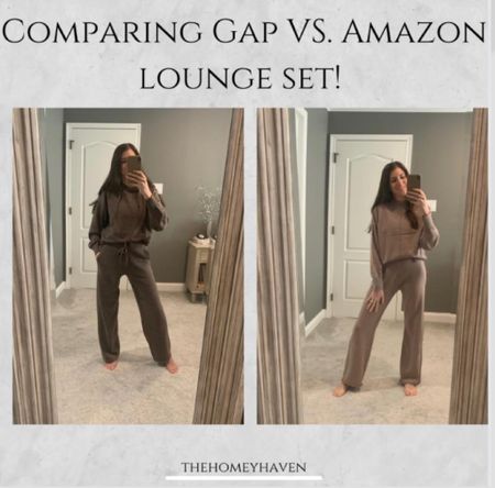 My favorite loungewear sets! Love them both so comfy! I jump right into them after work!!

Amazon finds 
Loungewear set
Set
Amazon 
Gap 
Travel outfit 
Travel set 

#LTKfindsunder50 #LTKfindsunder100 #LTKtravel