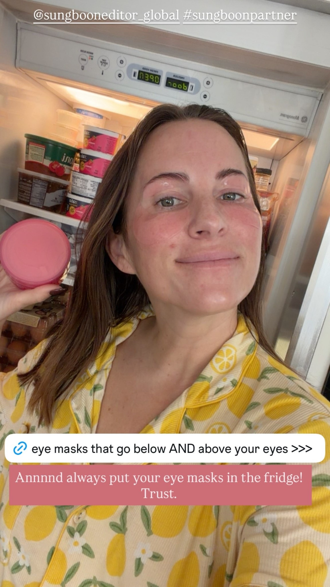 @sungbooneditor_global #sungboonpartner 
Annnnd always put your eye masks in the fridge! Trust.