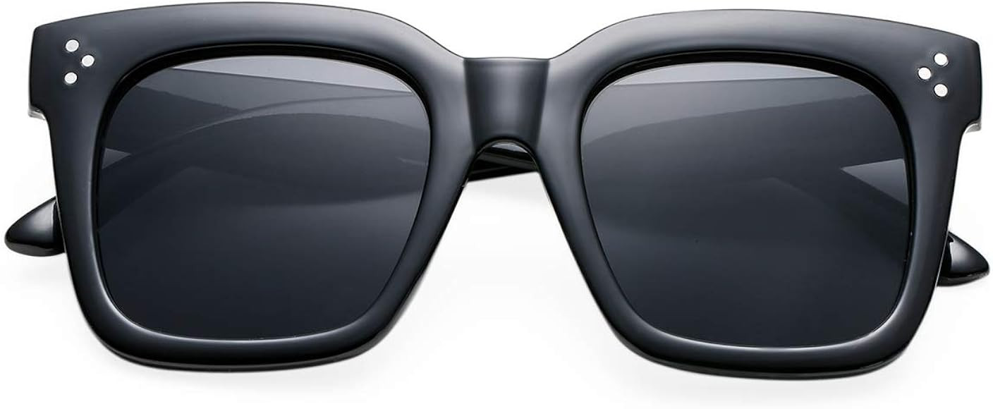 Retro Oversized Square Sunglasses for Women Flat Lens Sun Glasses Gradient Shades UV400 | Amazon (US)