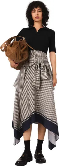 Printed two-tone dress | Nordstrom