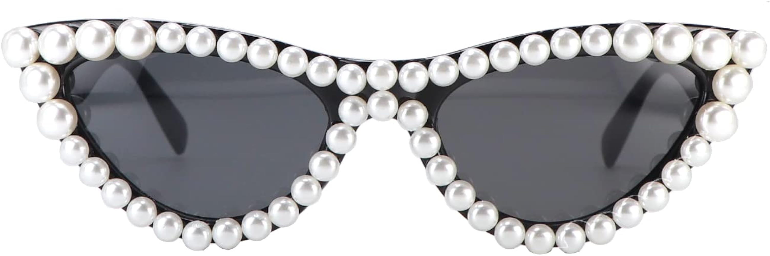 Pearl Cat Eye Sunglasses Womens Cute Fashion Trendy Eyewear | Amazon (US)