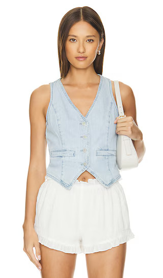 Unwind Vest in Light Indigo | Revolve Clothing (Global)