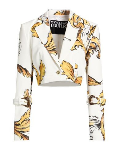 Versace Jeans Couture Woman Blazer White Size 8 Polyester, Elastane | YOOX (US)
