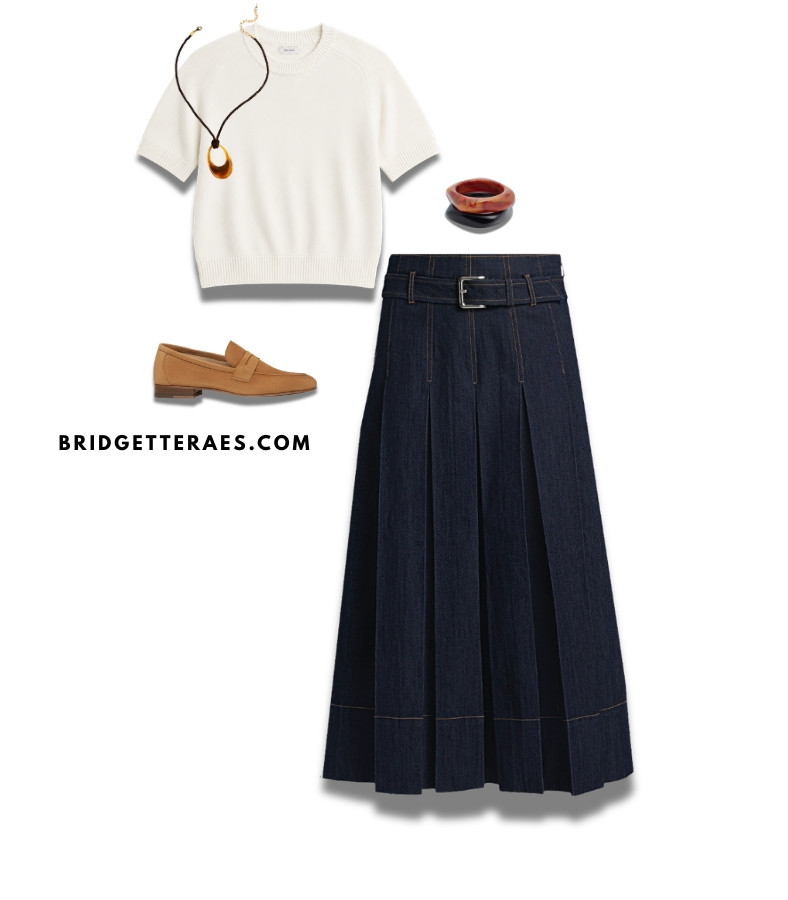 When your workplace leans business casual, a polished denim skirt can be an excellent alternative to jeans. The denim keeps the outfit approachable, while the tailored silhouette makes it feel intentional enough for the office. 

 #LTKWorkwear