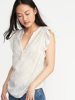 Sleeveless Slub-Knit Popover Top for Women | Old Navy US