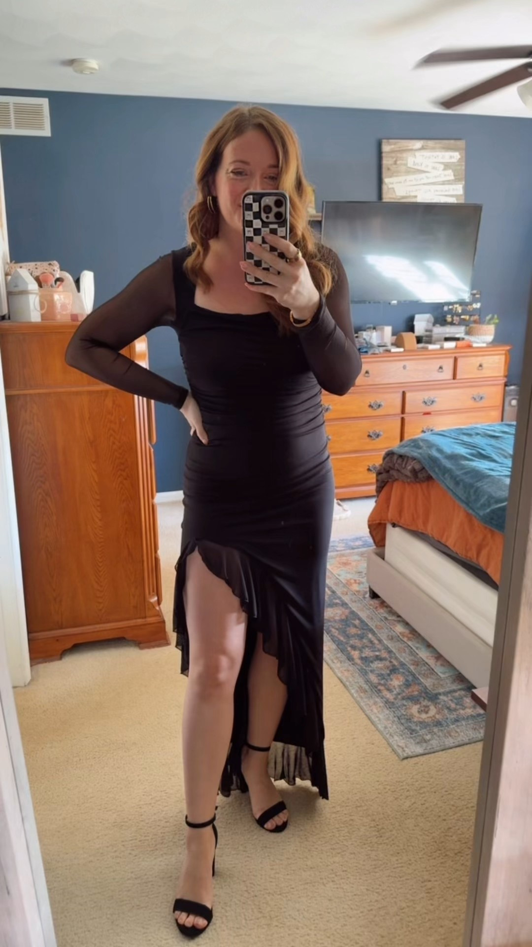 This is giving off salsa vibes and would be a show stopper! Very stretchy and does not ride up! Wearing a medium- I go up a size in these dresses! 

#LTKFindsUnder50 #LTKHoliday #LTKgrwm