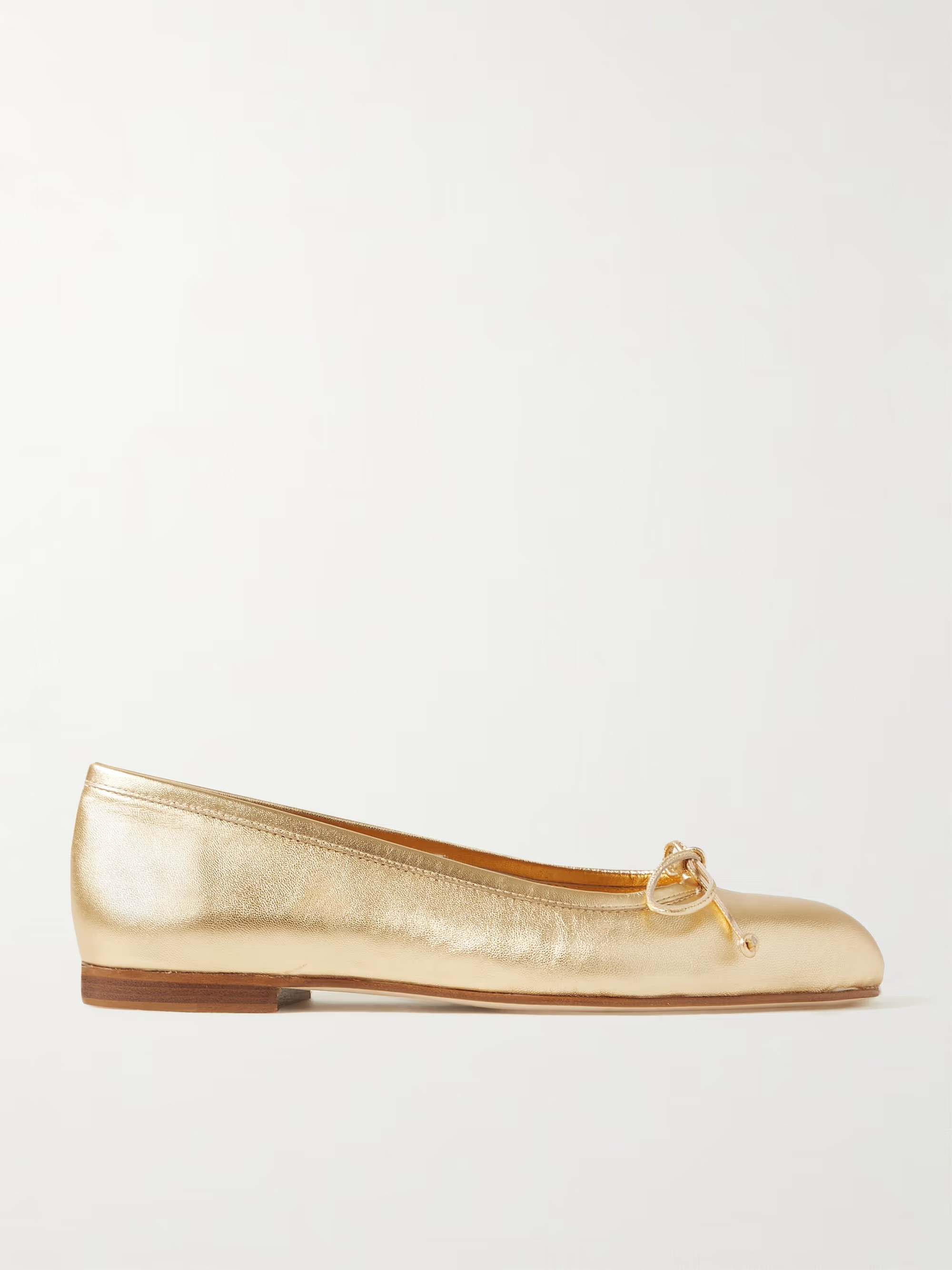 Veralli metallic leather ballet flats | NET-A-PORTER (UK & EU)