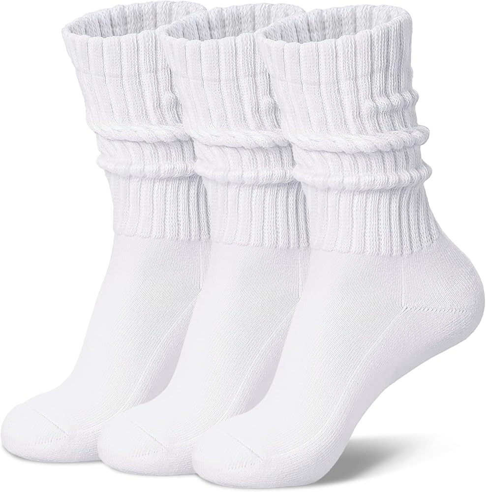 Excellent Fabric:Women's slouch crew socks are meticulously crafted from a premium blend of cotto... | Amazon (US)