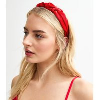 Red Satin Ruffle Headband New Look | New Look (UK)