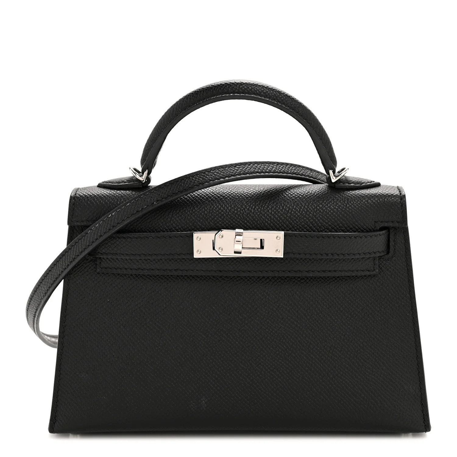 Epsom Mini Kelly Sellier 20 Black | FASHIONPHILE (US)