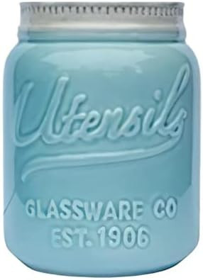 Comfify Wide Mouth Mason Jar Utensil Holder Decorative Kitchenware Organizer Crock, Chip Resistan... | Amazon (US)