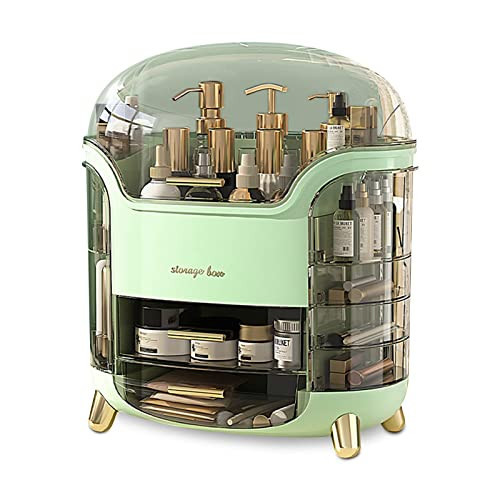 Omeily Upgrade Large Makeup Organizer Countertop Vanity Case Skin Care Cosmetic Storage Box Bathroom Counter Perfume Skincare Organizers Make Up Caddy Gift for Women Girls Clear Design Easy Visibility | Amazon (US)