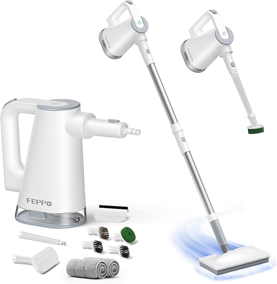 FEPPO Steam Mop & Detachable Handheld Steam Cleaner for Home and Floor Cleaning, 15s Heat-Up, 230... | Amazon (US)