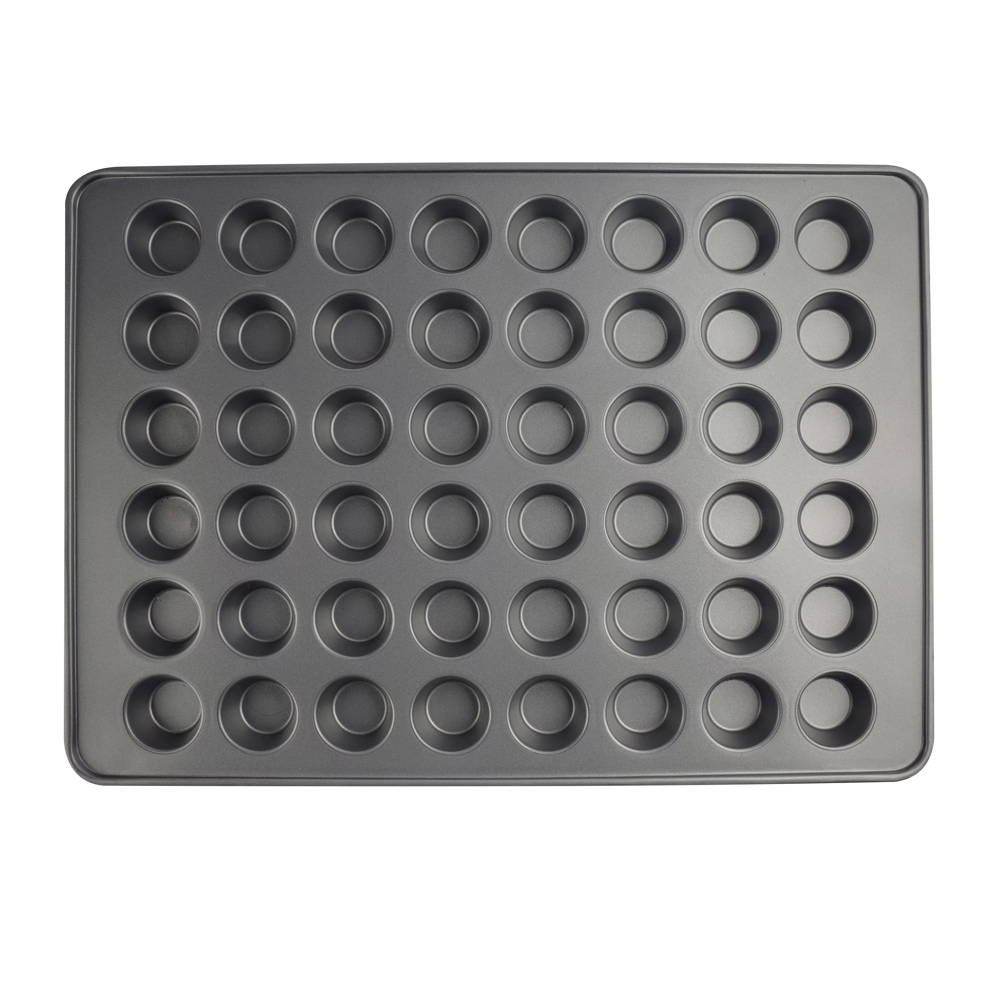 Wilton Perfect Results Non-Stick Metal Mega Mini Muffin and Cupcake Pan, 48-cup | Walmart (US)