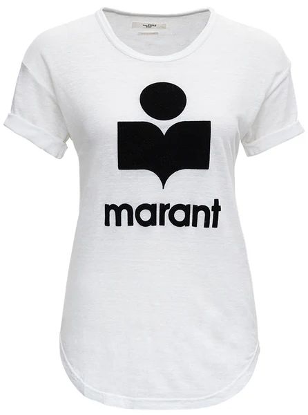 Isabel Marant Étoile Logo Printed T-Shirt | Cettire Global