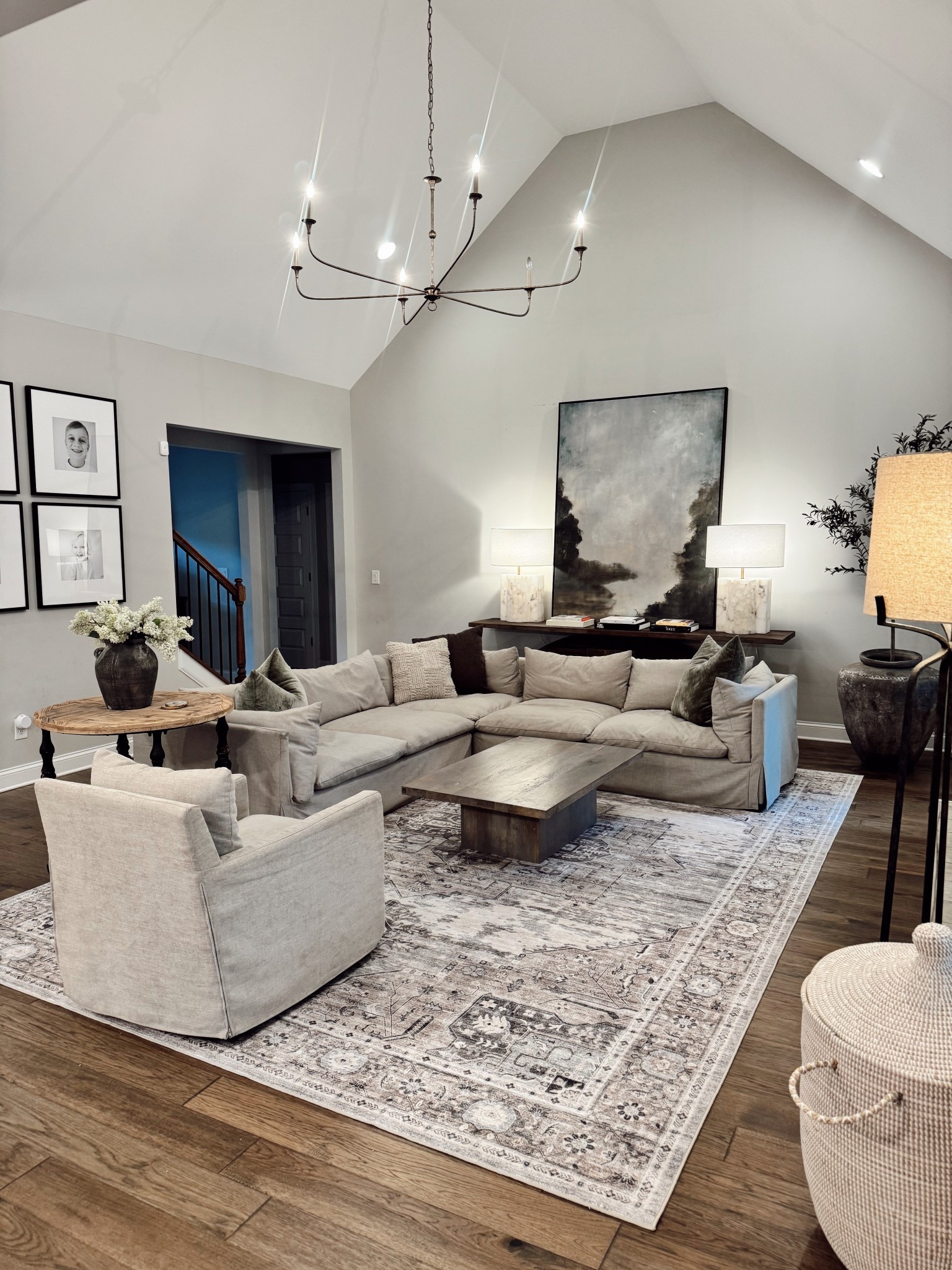 We Have the size 10 x 14 in this beautiful, washable rug! 