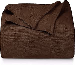 Utopia Bedding 100% Cotton Blanket (Queen Size - 90x90 Inches) 350GSM Lightweight Thermal Blanket... | Amazon (US)