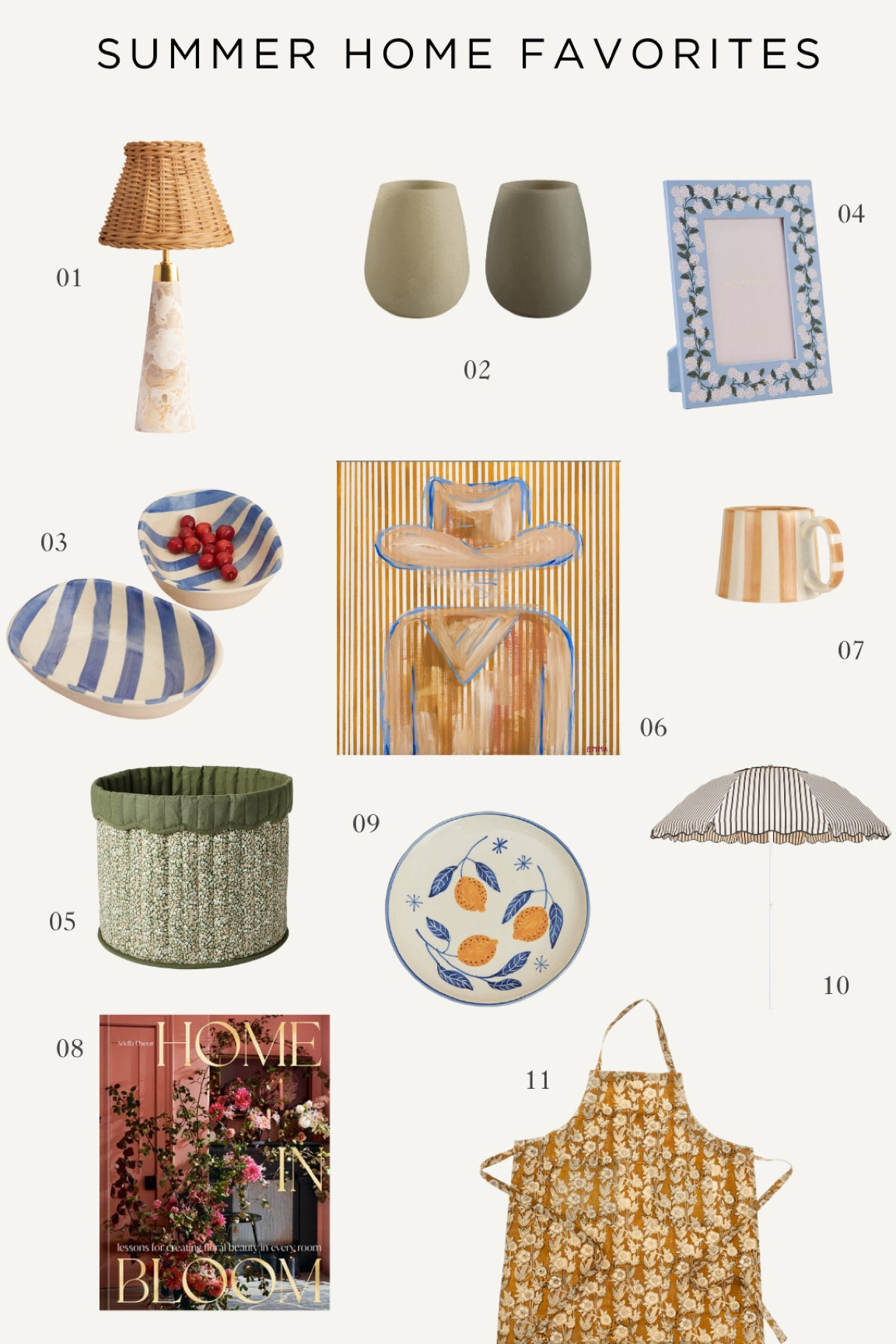 Summer home favorites! Products that aren’t linked here are from livingoakhome.com, the lamp is from Pooky, and the art is from Emma Katherine Art

#LTKGiftGuide #LTKSummerEdit #LTKHome