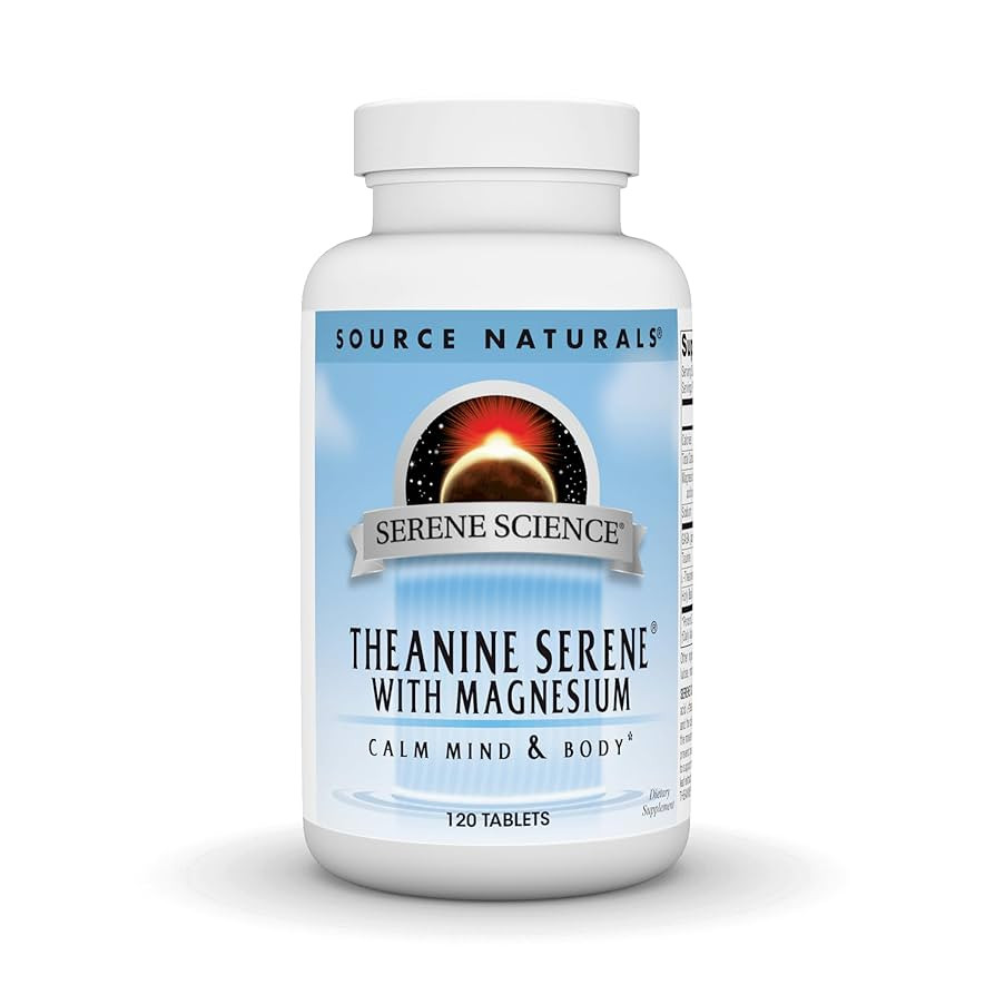 Source Naturals Serene Science L-Theanine with Magnesium and GABA - 120 Tablets | Amazon (US)