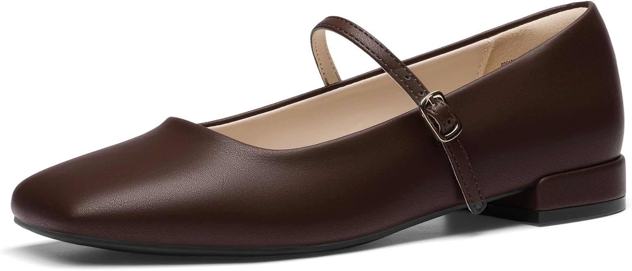 DREAM PAIRS Women Square Toe Mary Jane Ballet Flats | Amazon (US)