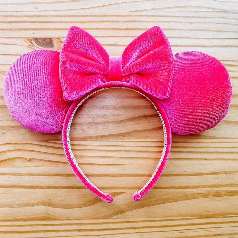 Velvet Mouse Ears  Blue Pink Mint Red Orange Yellow - Etsy | Etsy (US)
