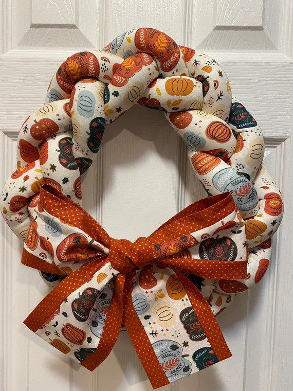 Fall Wreath - Folksy Pumpkin Wreath - Pumpkins - Autumn Wreath - Fall Decor - Halloween - Autumn ... | Etsy (US)