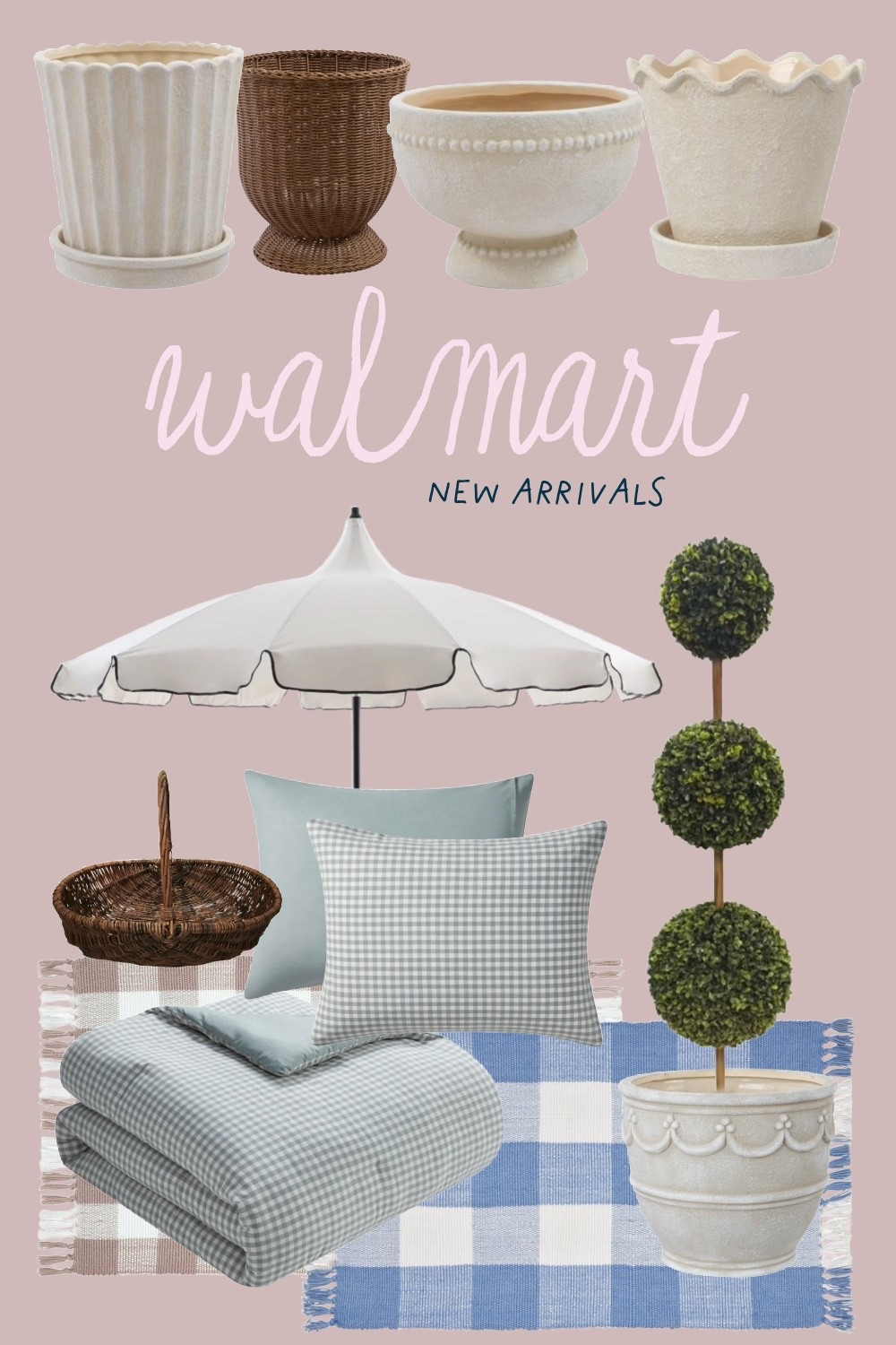 Walmart new arrivals for the home ✨

Planters
Spring 2026
Gingham 
Bedding 
Rugs 

#LTKdayinmylife #LTKSeasonal #LTKHome