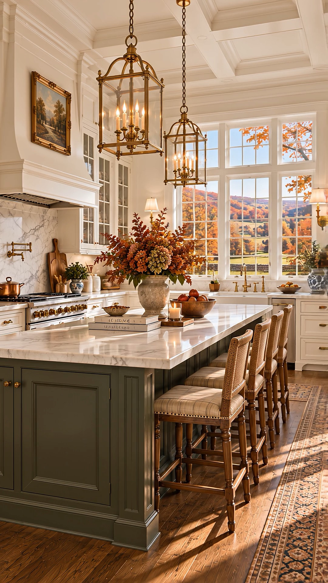Traditional Colonial kitchen 🤎 Timeless marble, warm brass, rich wood tones, and classic details for an elevated country estate feel.

#CountryColonial #ColonialKitchen #TraditionalKitchen #EnglishCountry #TimelessHome #KitchenDecor #HomeDecor

#LTKSeasonal #LTKHome