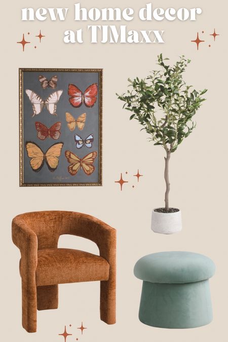 I'm loving these new home decor pieces at TJMaxx! The velvet accent chair and mushroom stool are so cute ✨


Wall decor, faux olive tree, accent barrel chair, foot stool, ottoman, boho home decor, gold accents, faux tree, butterfly painting, coffee table, travel essentials, maternity, Easter dress, spring home decor, farmhouse, eclectic decor, neutral colors, entryway decor

#LTKhome #LTKfindsunder100 #LTKSpringSale