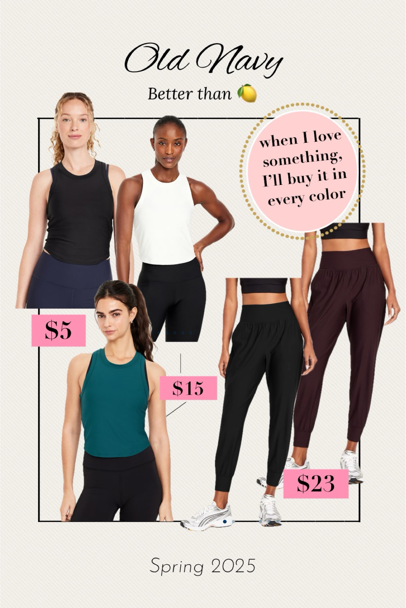 Not even kidding — the BEST! Small in tank and joggers 

#LTKSaleAlert #LTKActive #LTKFindsUnder50