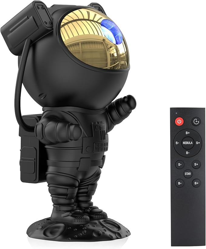 Astronaut Star Projector Galaxy Light with Timer and Remote Control, 360° Adjustable Starry Nigh... | Amazon (US)