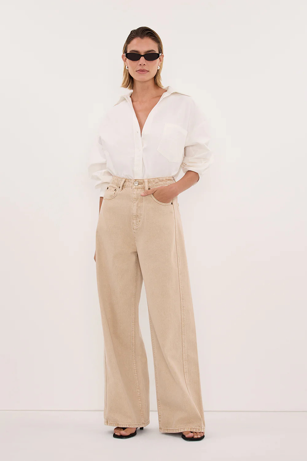 DREW BUFF WIDE LEG JEAN | DISSH