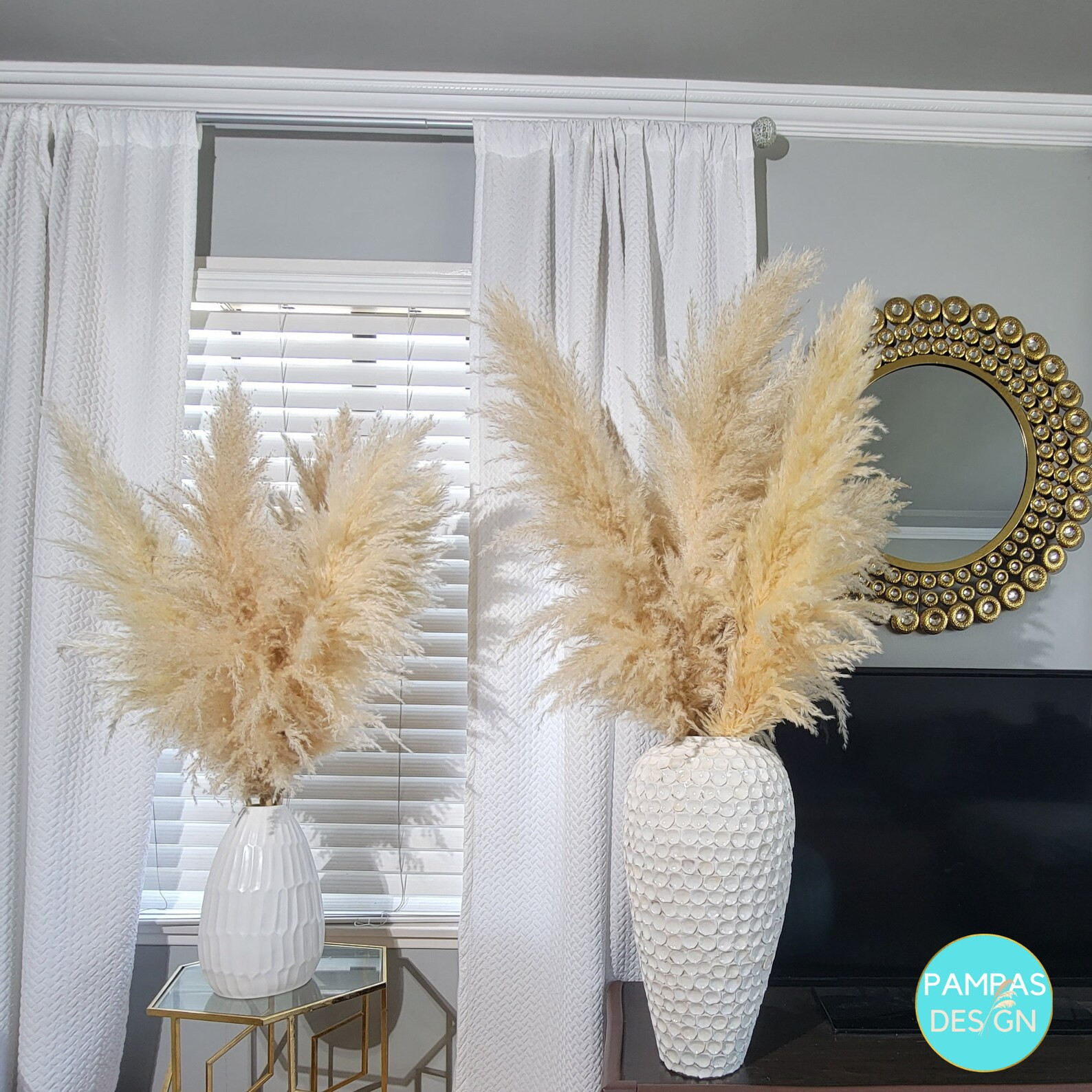 5-20 Fluffy Pampas Grass Stems 3ft-4ft Tall Boho Wedding - Etsy | Etsy (US)