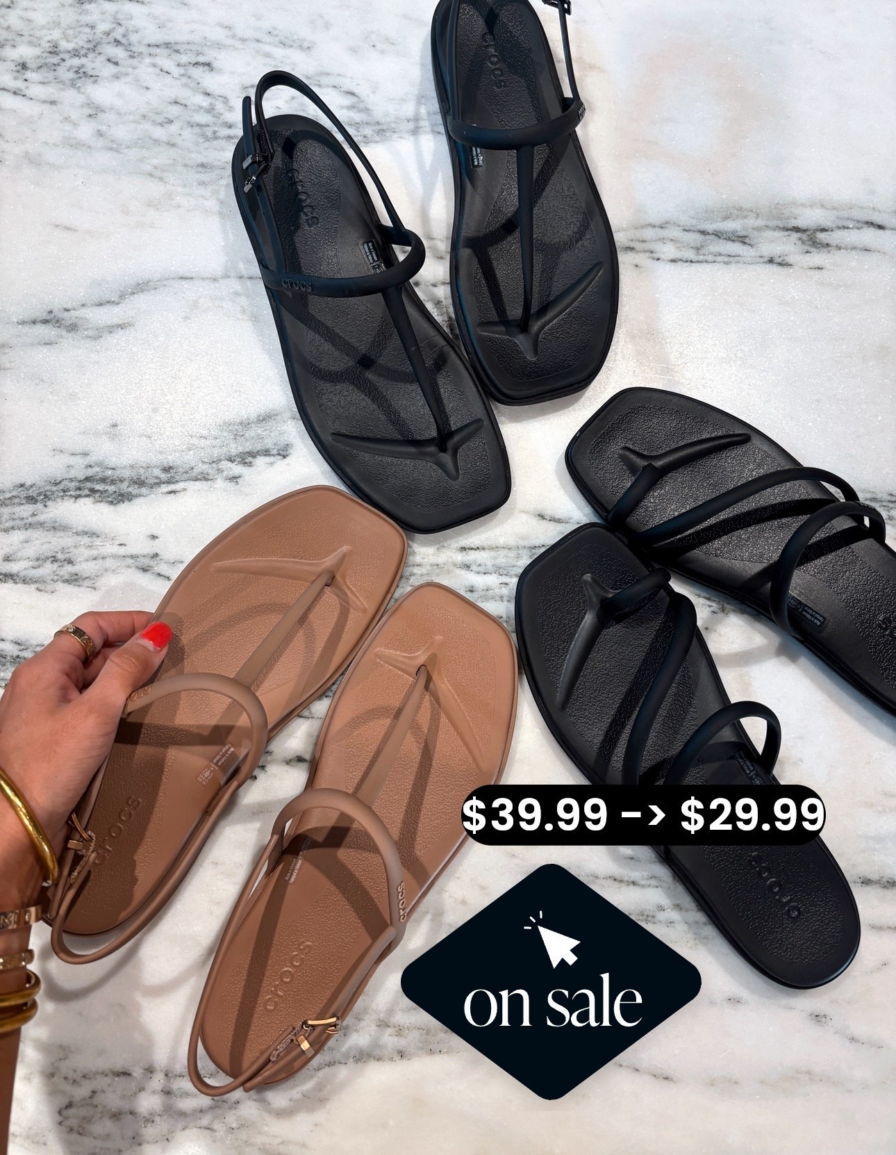 @crocs sandals that are so comfortable you’ll wear all summer are 25% off! 

#LTKSaleAlert