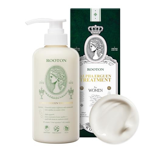 ROOTON Alpha Erguen Women’s Hair Loss Care Treatment, Vegan Formula for Dual Scalp & Hair Cortex Repair, Strengthens, Restores & Nourishes Damaged Hair, 500ml / 16.9 fl oz | Amazon (US)