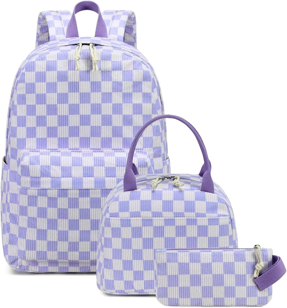 Bluboon School Backpack Set Girls Womens Laptop Bookbag Casual Daypack Fits 15 inch Laptop with L... | Amazon (US)