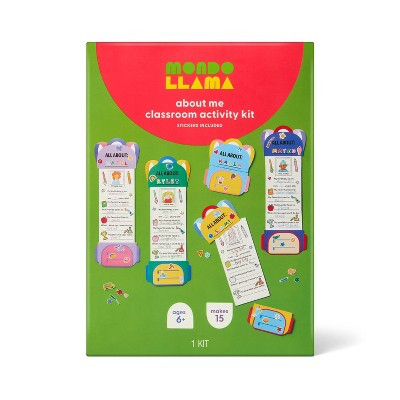 5ct Classroom Craft All About Me Activity Kit - Mondo Llama