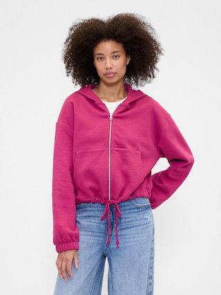 Oversized Bubble Zip Hoodie | Gap Factory